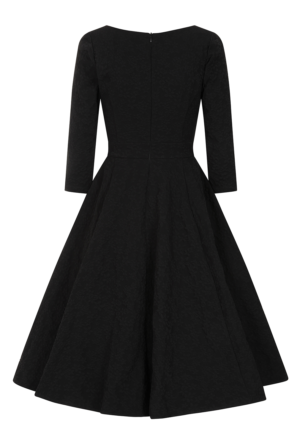 Piper Black Floral Swing Dress